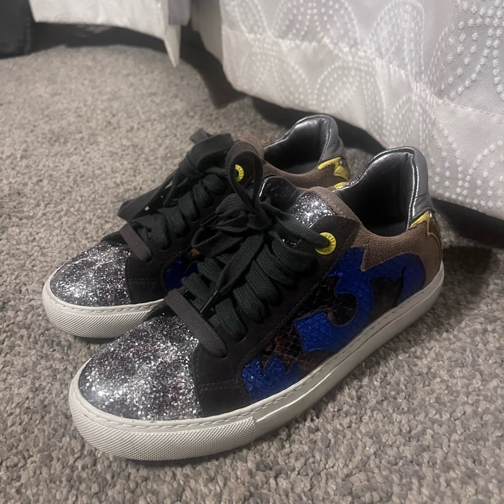 Adorable glitter Zadig & Voltaire sneakers in size 38